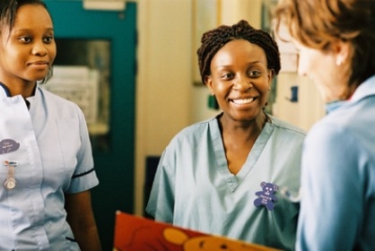 Smiling nurses