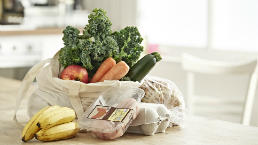 Healthy groceries on a table