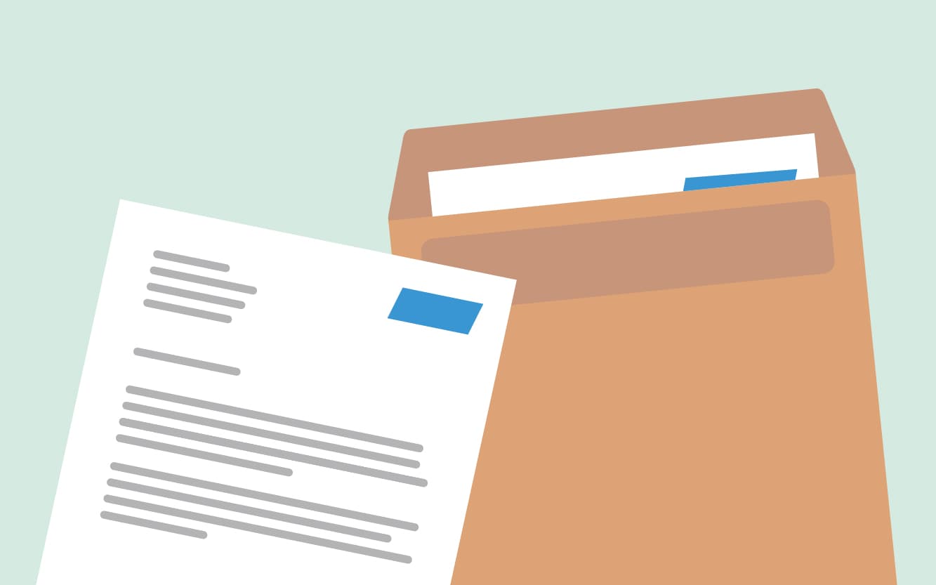 An illustration of an invitation letter.