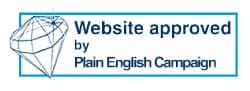 Logo of Plain English Campaign Crystal Mark.