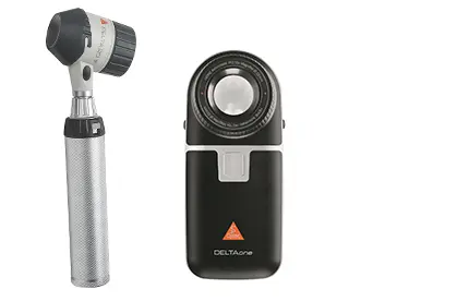 Photographs of dermatoscopes.