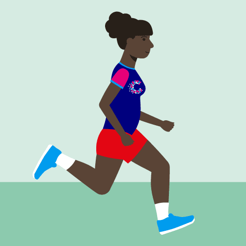 CRUK illustration of runner.