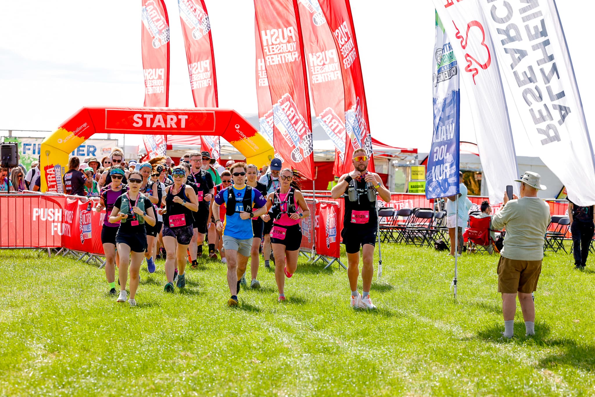 People setting off from the start of North Yorks challenge.