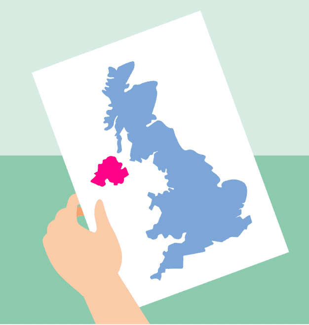 Cover image for the Cancer in the UK Northern Ireland report.