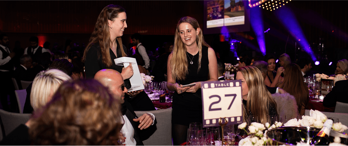 A photo taken at a Cancer Research UK philanthropy event.