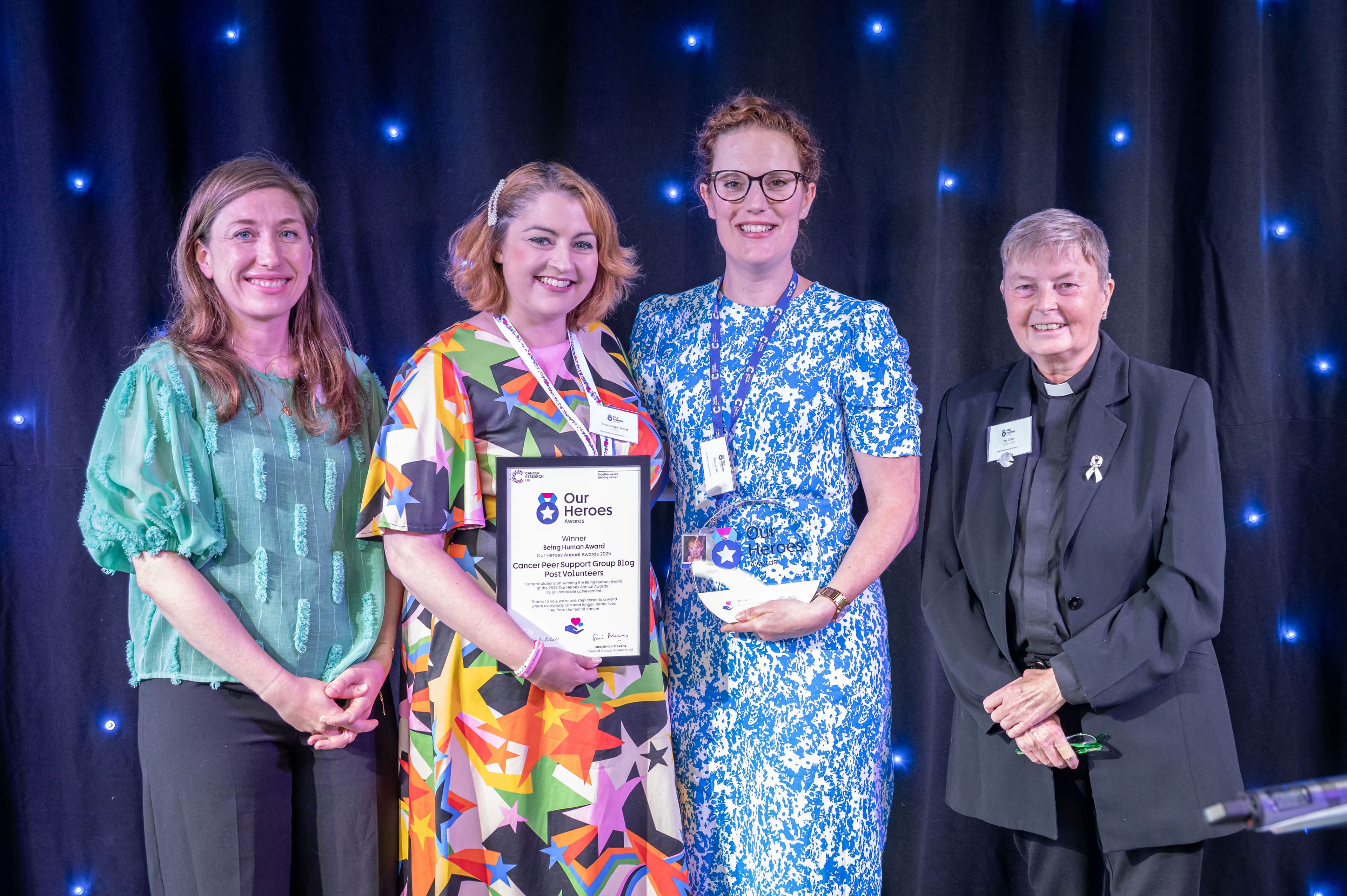 Kes at the awards ceremony.