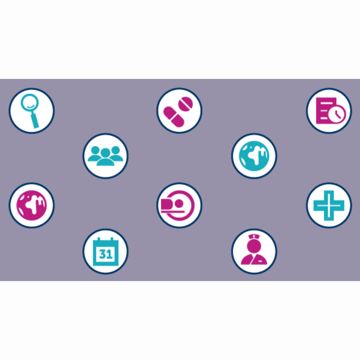 ICBP icons for use on Health Professionals webpages.