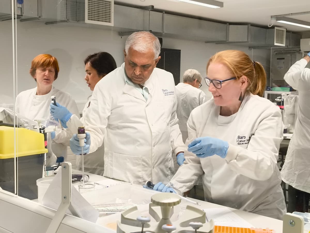 A photo of of Rashmi attending the VOICE event in 2025 sponsored by Cancer Research UK Patient Involvement.