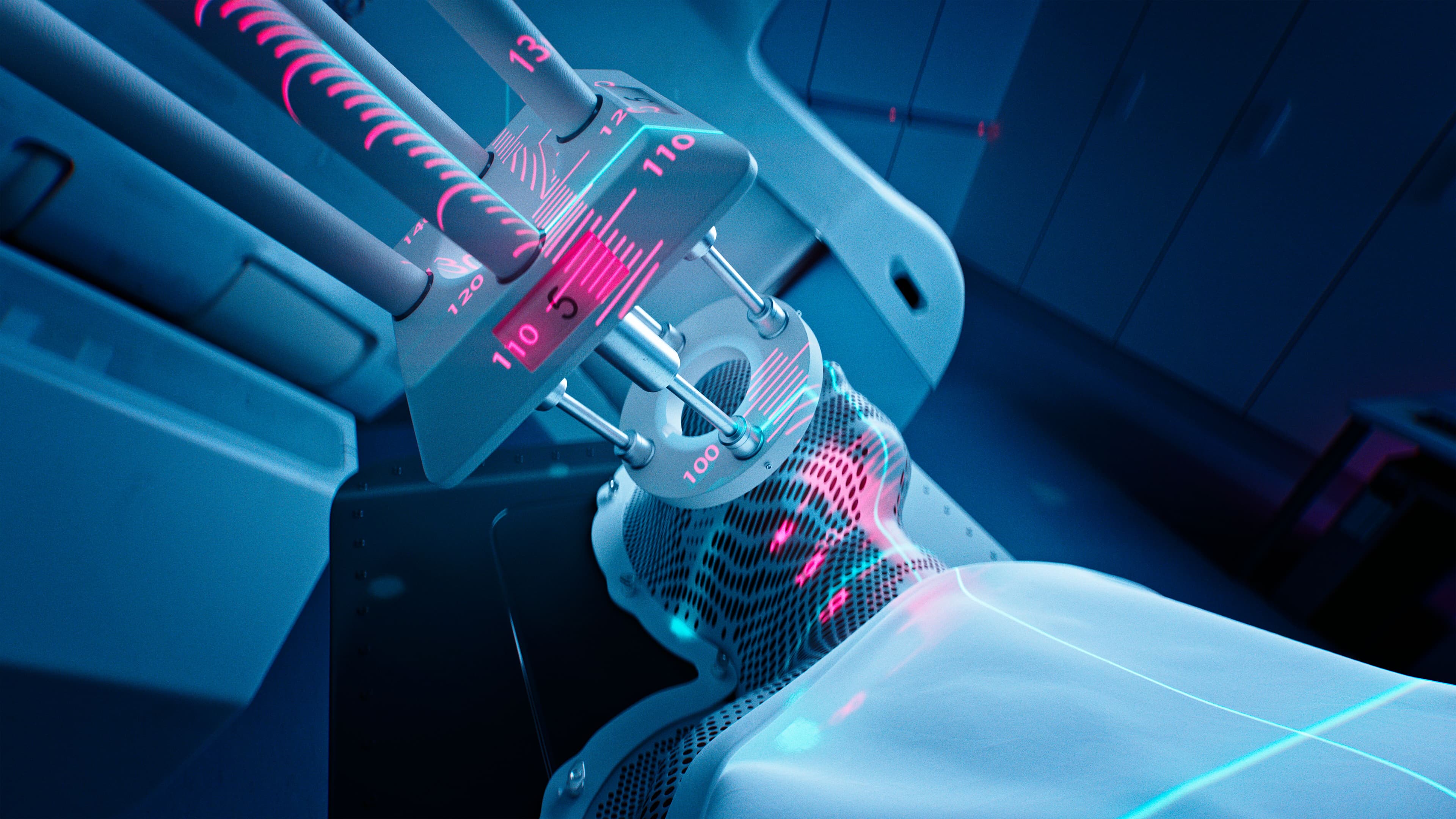 A radiotherapy illustration.