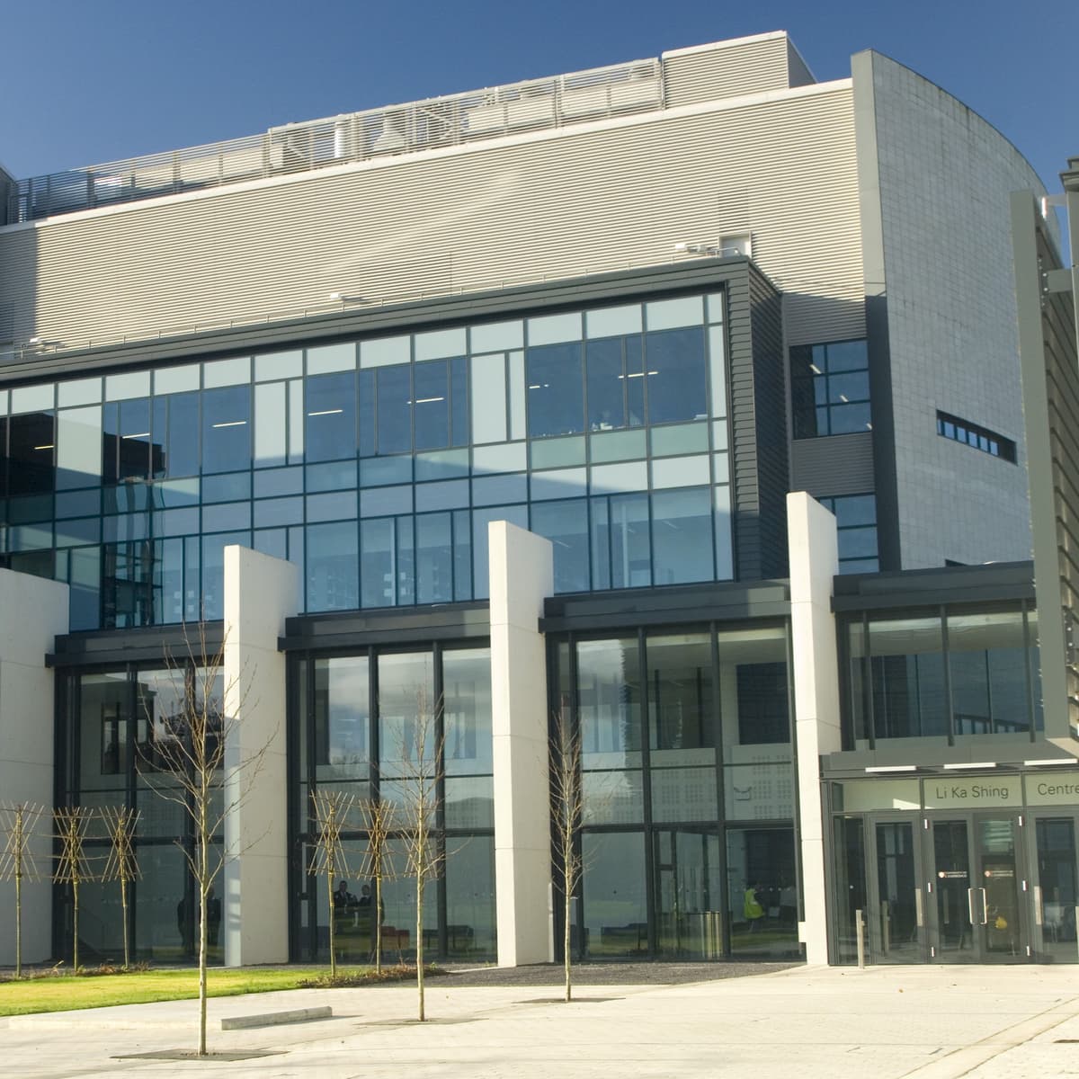 Outside the Cambridge Institute building.