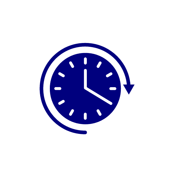 An icon of a clock.