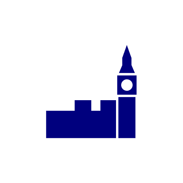 An icon of the Houses of Parliament.