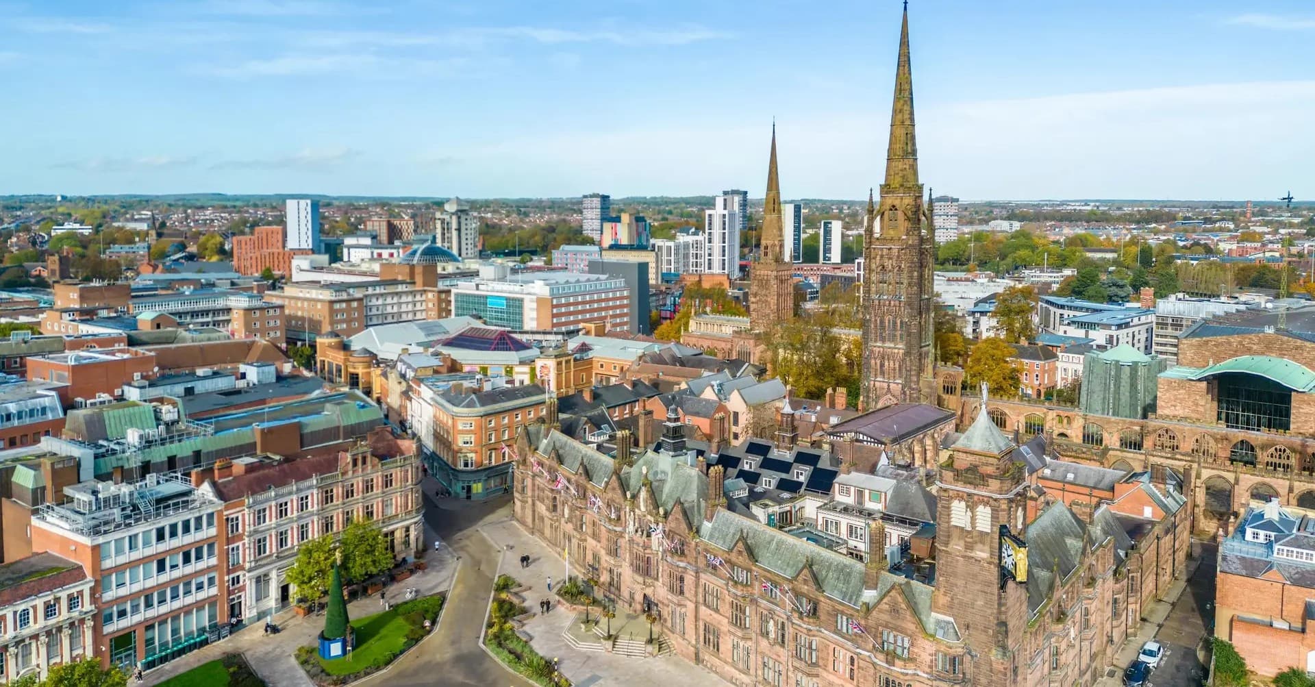 View of Coventry city.