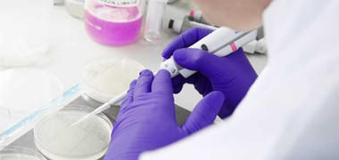 Researcher working in a lab