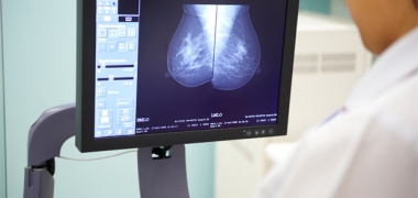 A mammogram being analysed