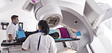 A patient undergoing radiotherapy