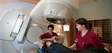 A patient undergoing radiotherapy