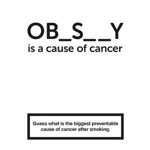 CRUK obesity poster