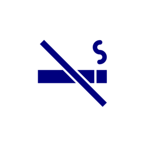navy icon of no smoking sign