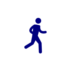 navy icon of person running