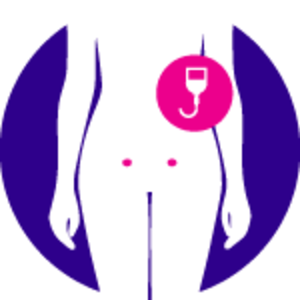 case study for cancer patient Icon of ovarian cancer and treatment icon