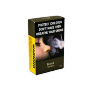 Image of standard packaging on cigarette boxes