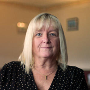 A photograph of CRUK pledger Val