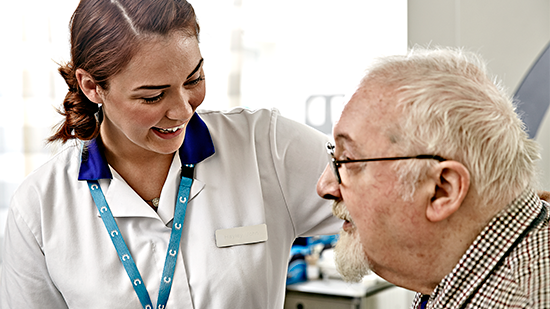 Picture of nurse and patient