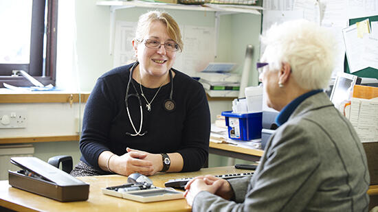 GP with patient