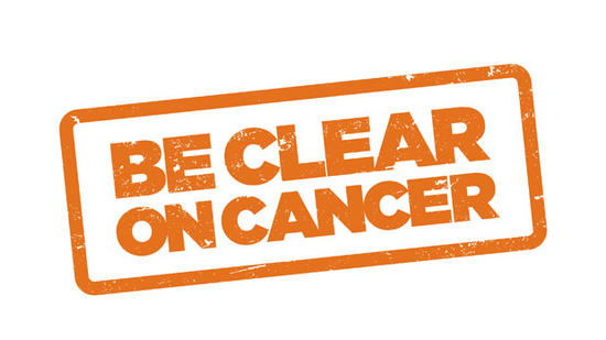 Be Clear on Cancer logo for bowel campaign