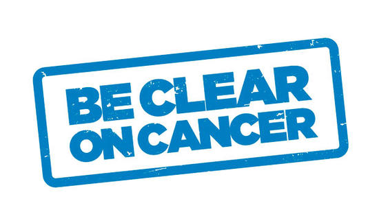 Be Clear on Cancer logo for know for sure campaign