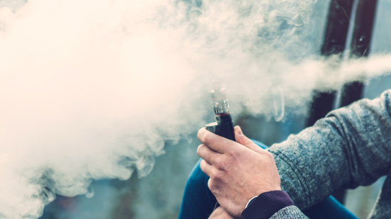 Man with e-cig