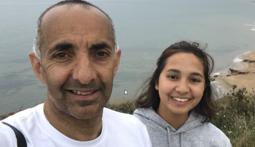 Neil and his daughter