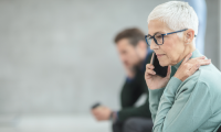 woman on phone