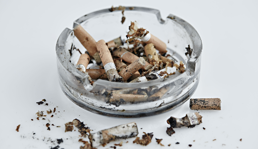 cigarettes and ashtray