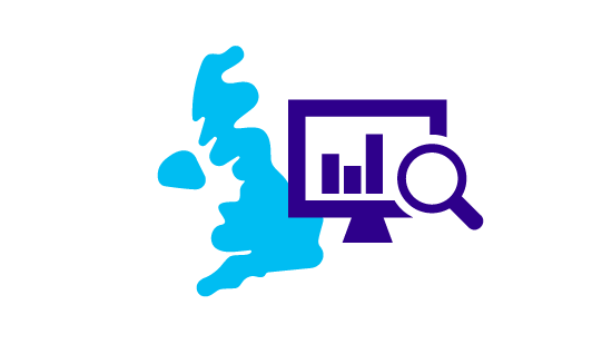 Icon of UK and a PC screen