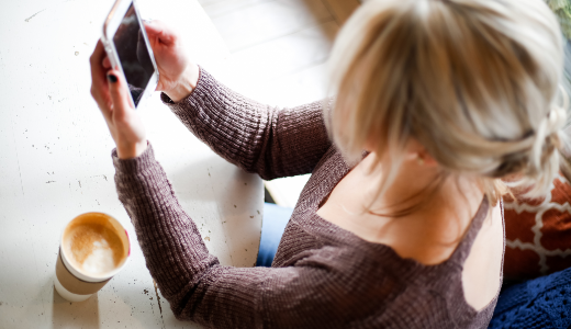 woman in online interview
