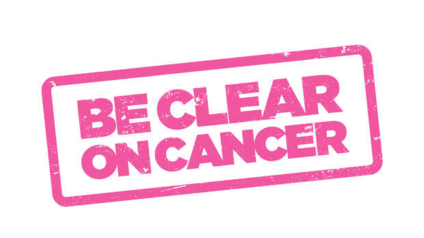 Be Clear on Cancer logo breast cancer in women over 70 campaign