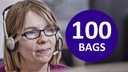 100 bags