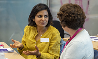 Patient panel members at a panel meeting