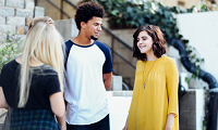 Young people outside