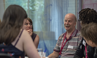 people affected by cancer at a workshop