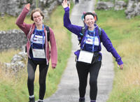 2 women walking 