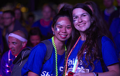 Shine Night Walk participants
