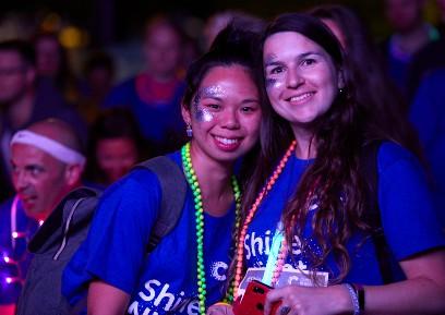 Shine Night Walk participants