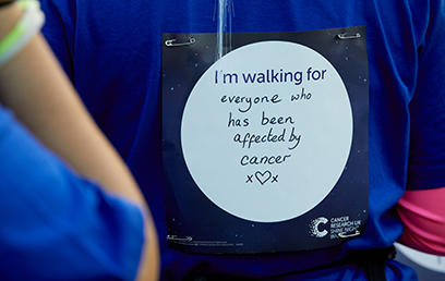 Shine Night Walk Back Sign