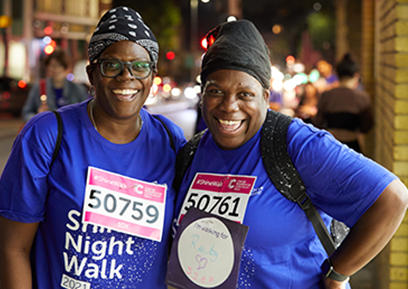Shine Night Walk participants