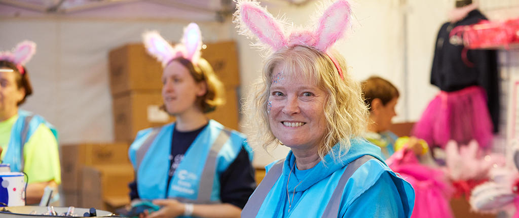 Shine Night Walk volunteer smiling