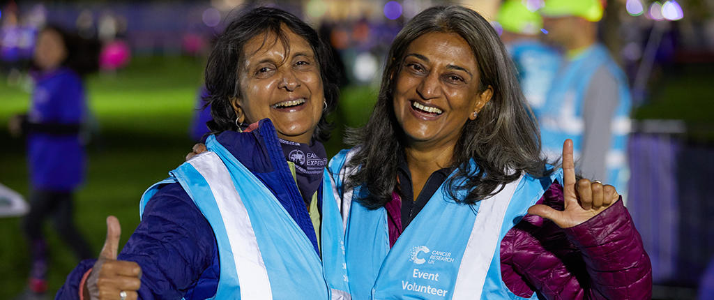 Volunteers at Shine Night Walk smiling