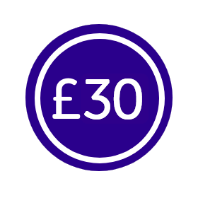 £30 coin icon